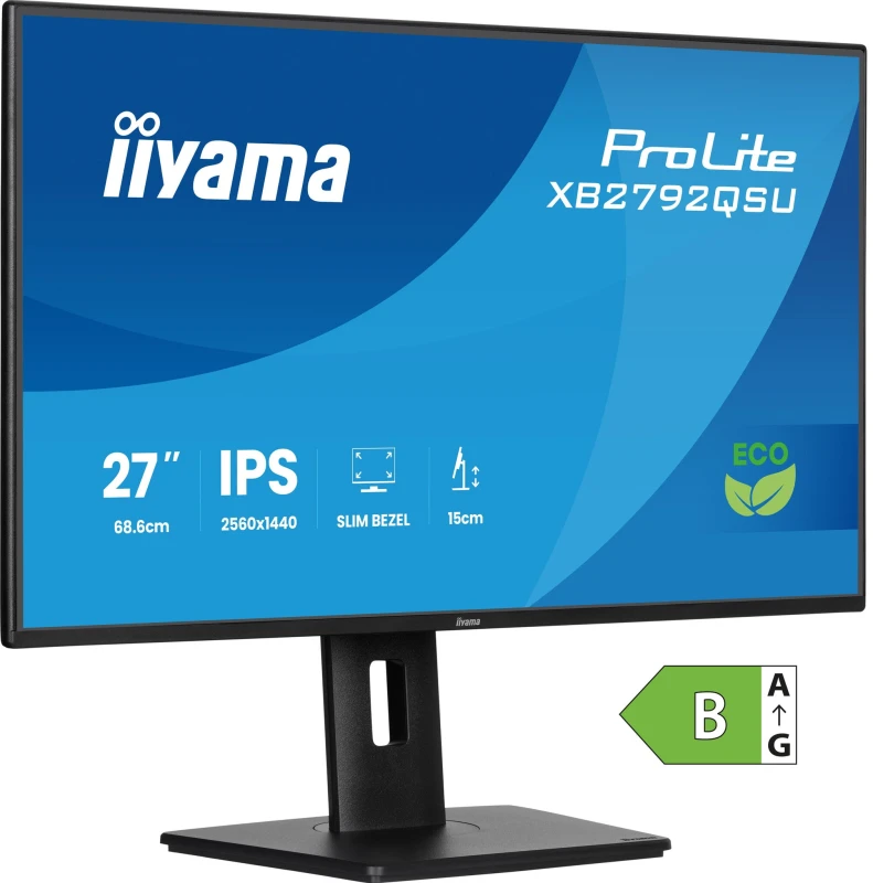 Image of iiyama iiyama ProLite XB2792QSU-B1 computer monitor 68.6cm (27") 2560 x 1440 pixels Quad HD LED Black XB2792QSU-B1