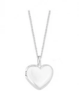 Image of Simply Silver Sterling Silver Personalised Engravable Heart Locket