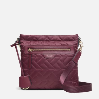 Image of Radley Womens Finsbury Park Quilted Cross Body Bag - Merlot
