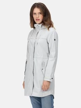 Image of Regatta Adasha Waterproof Shell Jacket - Light Grey, Light Grey, Size 8, Women