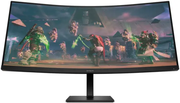Image of HP OMEN 34" 780K8AA WideScreen Quad HD Curved Gaming LED Monitor