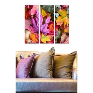Image of MDF2609978 Multicolor Decorative MDF Painting (3 Pieces)
