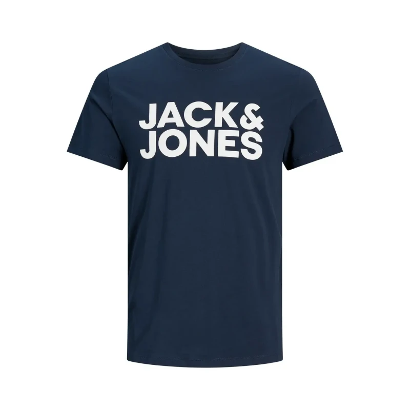 Image of jack & jones Corp Big Logo T-Shirt Navy Blue Men XS;M;S