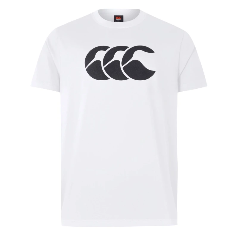 Image of Canterbury Canterbury Men Logo T-Shirt in White Size: Small White S Male 5063652539231