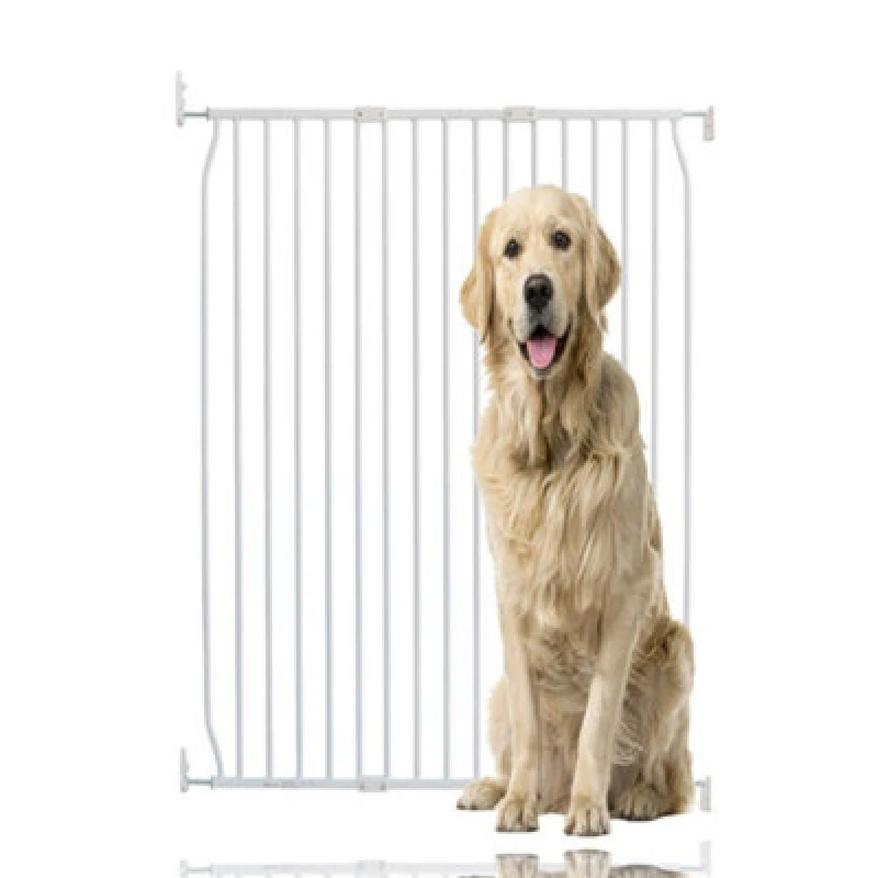 Image of Bettacare Extra Tall Eco Screw Fit Pet Gate, White, 100Cm - 110Cm, Extra Tall Gate 100Cm In Height, Screw Fitted Dog Gate