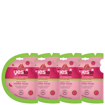 Image of yes to Watermelon Super Fresh Paper Mask - 4 Pack Bundle