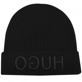 Image of Hugo Boss Turn Back Hem Reverse Logo Beanie