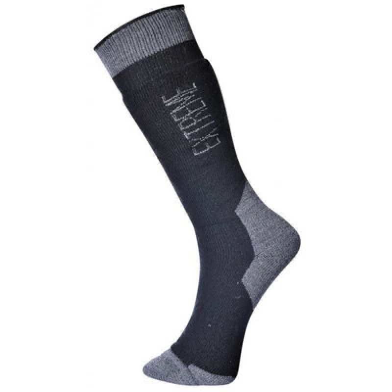 Image of Portwest Extreme Cold Weather Socks SK18BKR44-48 Colour: Black