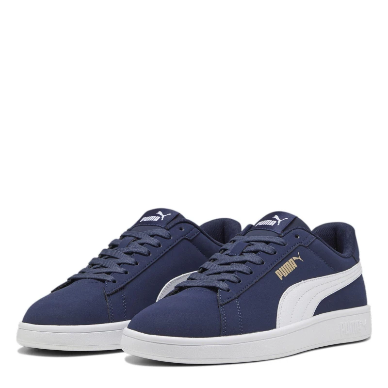 Image of Puma Smash 3.0 Buck Low-Top Trainers Mens - Blue Blue 6