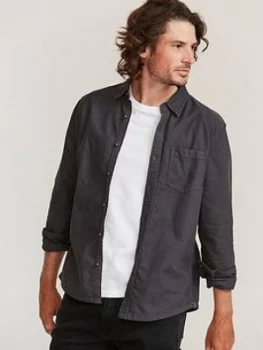 Image of Fatface Thornhill Oxford Shirt - Charcoal