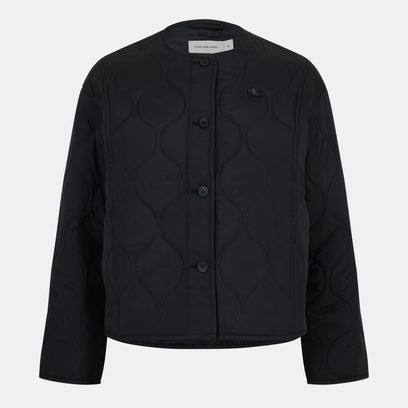 Image of Calvin Klein Jeans Kids Quilted Jacket CK Black BEH female 12Y