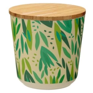 Image of Willow Bamboo Composite Small Round Storage Jar