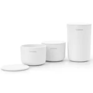 Image of Brabantia Storage Pots Set Of 3 White