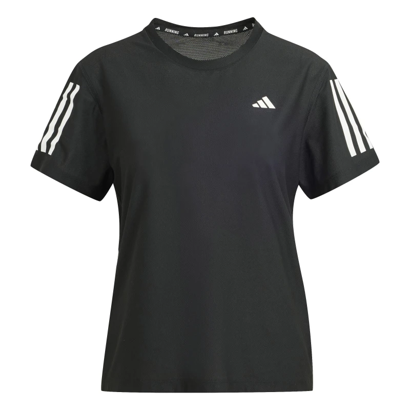 Image of adidas Own The Run T-Shirt Womens Black female 12 (M)