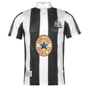 Image of Score Draw Newcastle United 1996 Home Shirt Mens - Black/White
