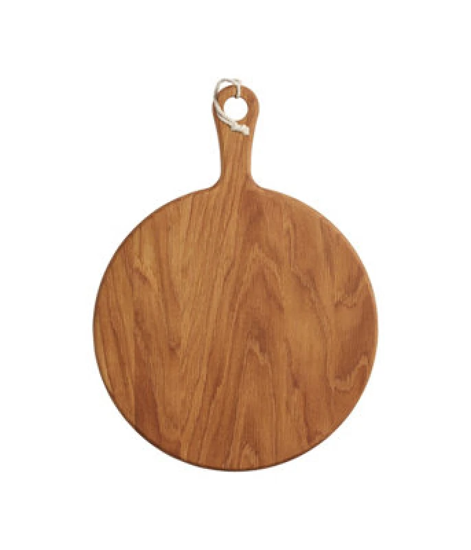 Image of Masterclass Gourmet Prep & Serve Round Oak Paddle Board Brown