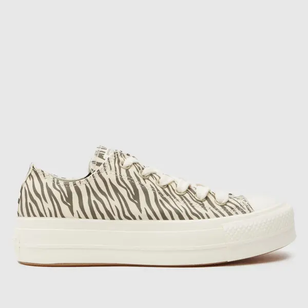 Image of Converse all star lift ox trainers in print Print UK 5 (EU 37½)