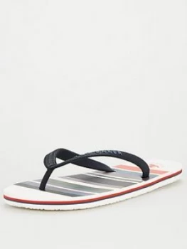 Image of Ted Baker Seezos Flip Flops - White, Size 8, Men