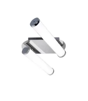 Image of Ceiling Lamp, 2 x 9W LED, 4000K, 1153lm, IP44, Polished Chrome