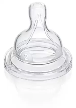 Image of Philips Avent Classic+ Teat 1m+ Slow Flow 2 Per Pack