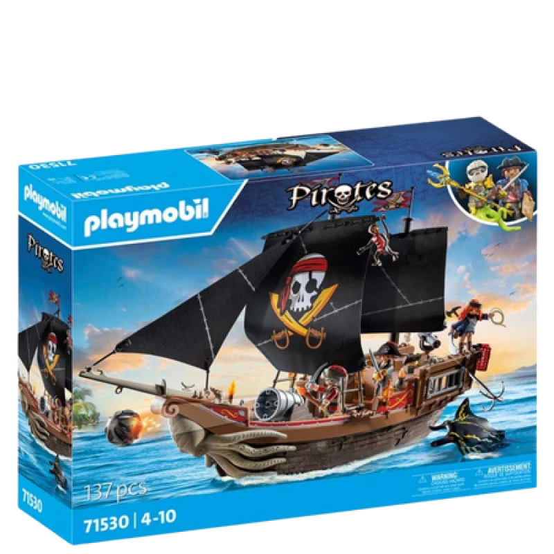 Image of Playmobil Pirates Ship with Crew
