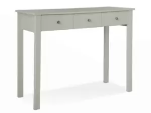 Image of Furniture To Go Florence Soft Grey 3 Drawer Dressing Table Flat Packed