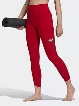 Image of adidas Thebe Magugu Studio 7/8 Tights, Red Size M Women