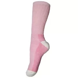 Image of Womens/Ladies Wool Rich Hiker Socks (4-7 UK) (Pink)