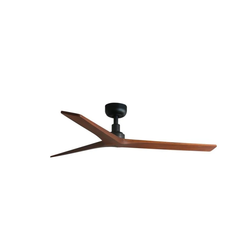 Image of Netlighting Klim Medium Black Walnut DC Ceiling Fan 6 Speed Black Unisex