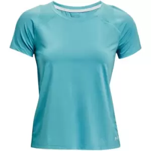 Image of Under Armour Iso-Chill Run Short Sleeve Running Top Ladies - Blue