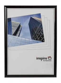 Image of Inspire For Business Certificate A4 Back Loader Black Frame