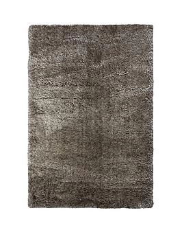Image of Supersoft Shaggy Rug Grey 160 x 230cm 100% POLYESTER PILE