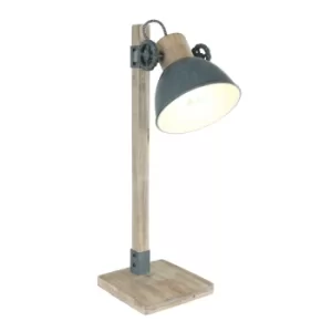 Image of Gearwood Reading Lamp Industrial Matt, Wood Blank