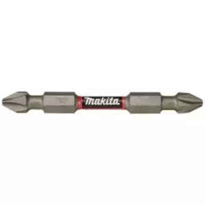Image of Makita Impact Premier Double Ended Torsion Philips Screwdriver Bits PH2 65mm Pack of 2