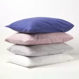 Image of White Flannelette Brushed Cotton Fitted Sheet 30cm Deep Single - White - White - Homescapes