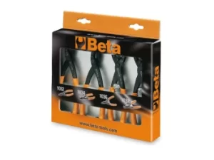 Image of Beta Tools 1031/S4 4pc 19-60mm Circlip Plier Set Internal/External/Straight/Bent