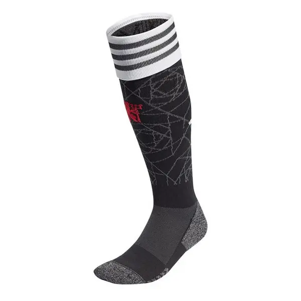 Image of adidas Manchester United Home Socks 2023 2024 Adults Domestic Replica Football Socks Size 4-5.5 Black 37609103040