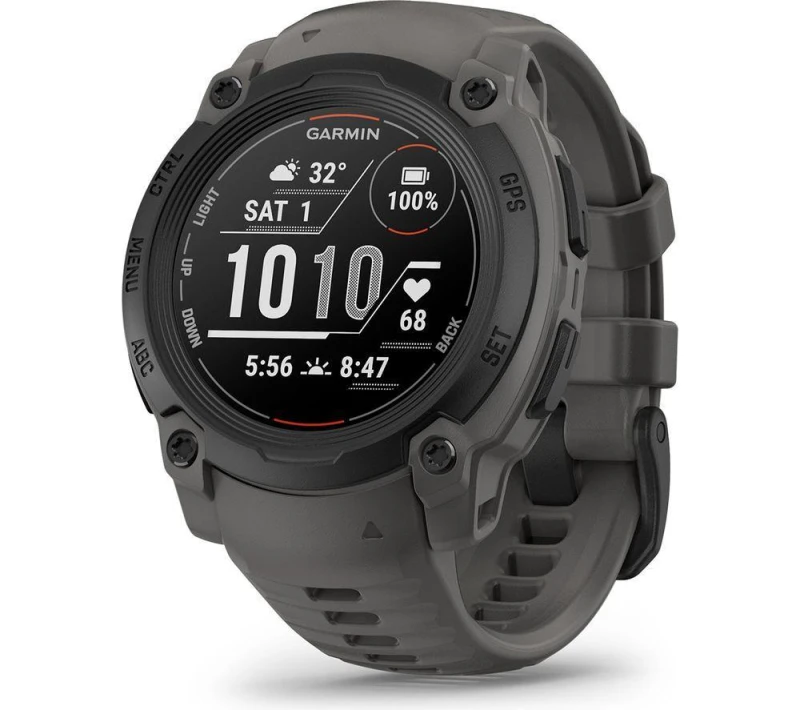 Image of Garmin Instinct E Smartwatch - 40 mm, Black with Charcoal Silicone Band, Black 753759339449