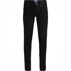 Image of Jack and Jones Liam Skinny Stretch Jeans - Black Denim