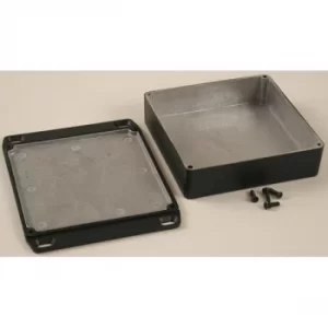 Image of Hammond 1590WQFLBK Watertight Diecast Enclosure Flanged Lid 120x12...