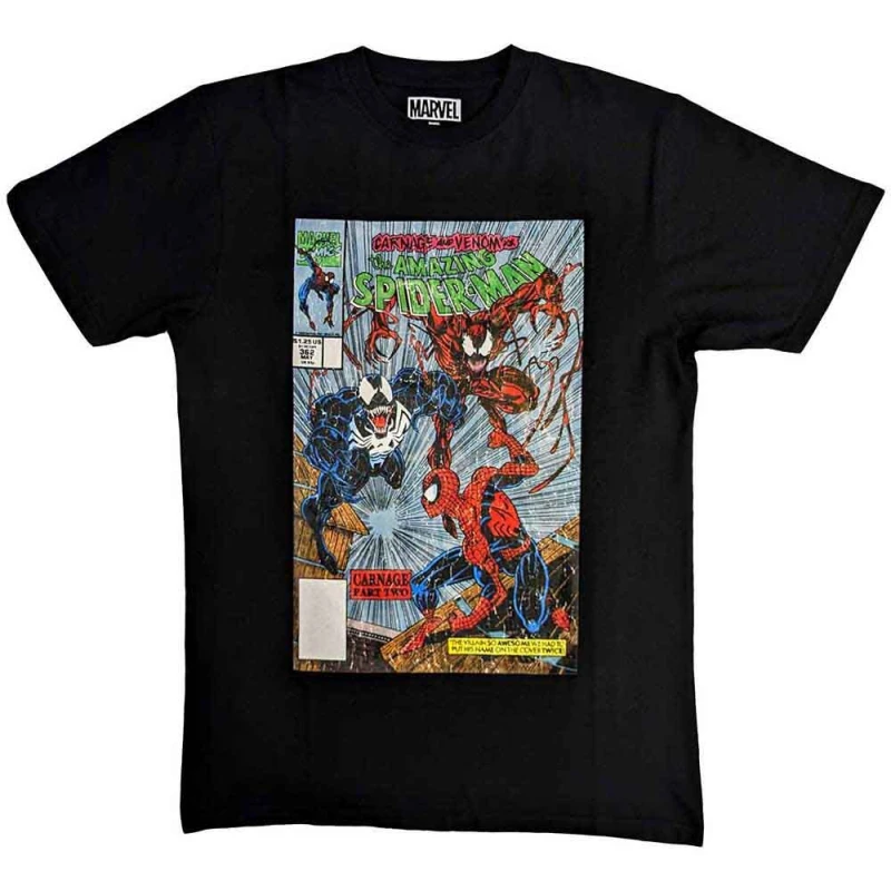 Image of Marvel Venom and Carnage T Shirt Black unisex