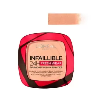 Image of LOreal Infaillible 24h Fresh Wear Foundation in a Powder 245 Golden Honey 9g