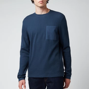 Image of Ted Baker Mens Zaplan Long Sleeve Top - Navy - 3/M