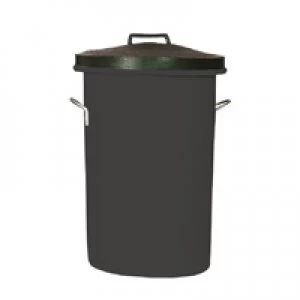 Image of Slingsby Heavy Duty Cylindrical Storage Bin With Lid Black 311960