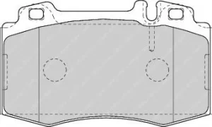 Image of Ferodo FDB1426 Brake Pad Set Front Axle Premier Car