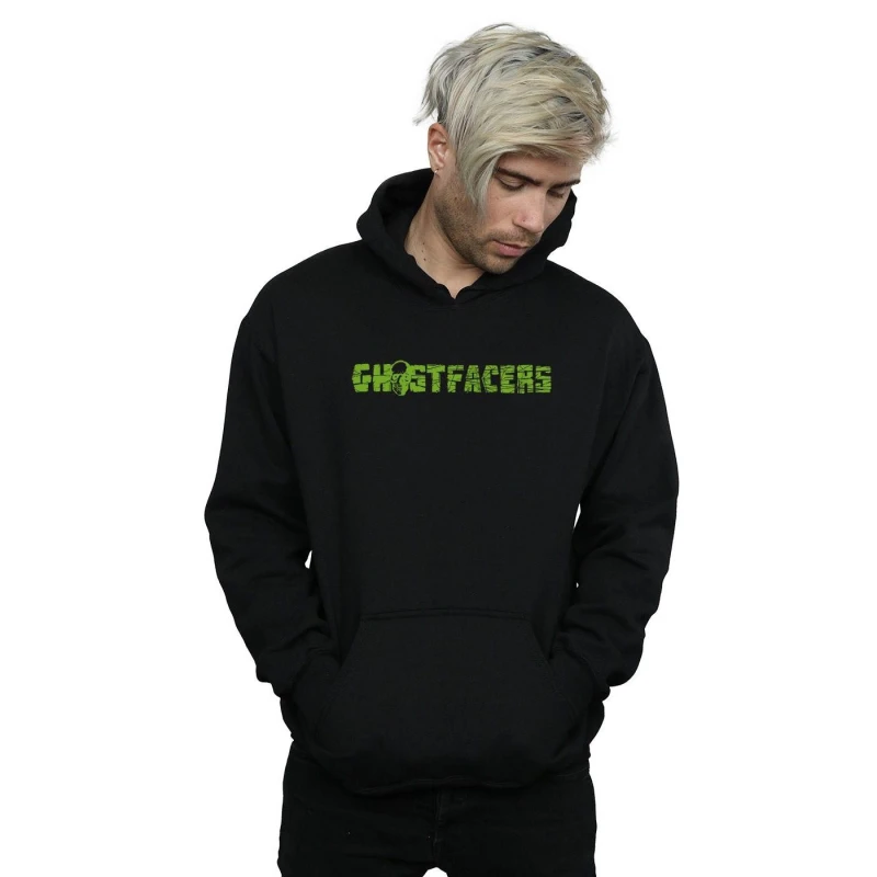 Image of Supernatural Supernatural Men Ghostfacers Logo Hoodie in Black Size: Small Black S Male 5057972335130