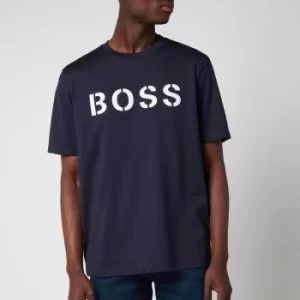 Image of Hugo Boss Tetry Logo T-Shirt Navy Size M Men
