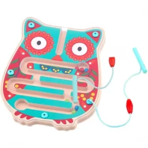 Image of Wooden Owl Maze Activity Toy