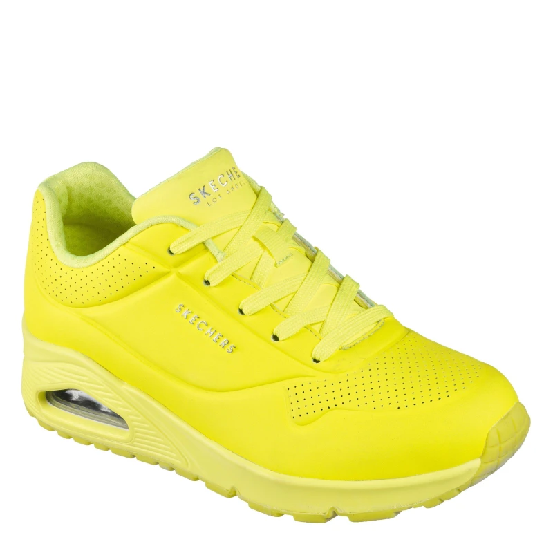 Image of Skechers UNO Trainers Womens - Yellow Yellow 3