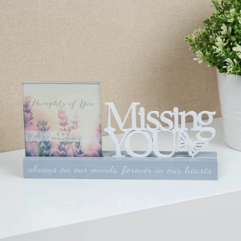 Image of 4" x 4" - Celebrations Photo Frame - Missing You